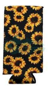 Sunflower- Neoprene Skinny Tall Can Koozie-Country Gone Crazy-Country Gone Crazy