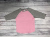 Toddler Raglan - Pink Body with Vintage Heather Sleeves-Rabbit Skins-Country Gone Crazy