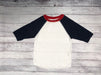 Toddler Raglan - White/Red with Navy Sleeves-Rabbit Skins-Country Gone Crazy