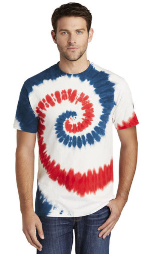 USA Rainbow Tie Dye - T-Shirt-Port & Company-Country Gone Crazy
