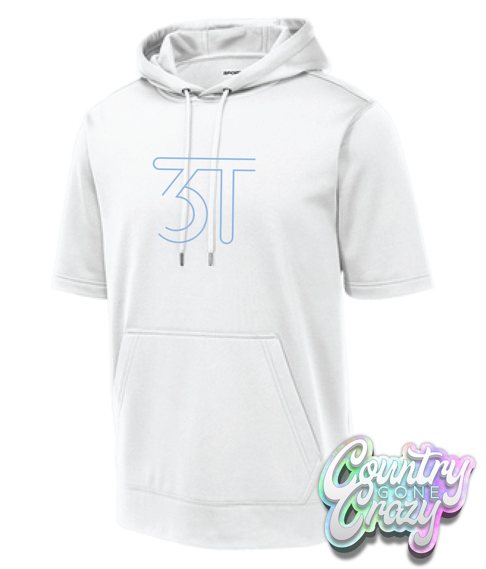 3T - White Short Sleeve Pullover-Country Gone Crazy-Country Gone Crazy